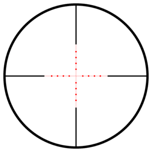 mil dot ir reticle