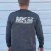 Dark Grey Long Sleeve Back