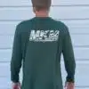 Green Long Sleeve Back
