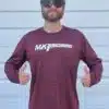 Red Long Sleeve Front