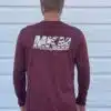 Red Long Sleeve Rear