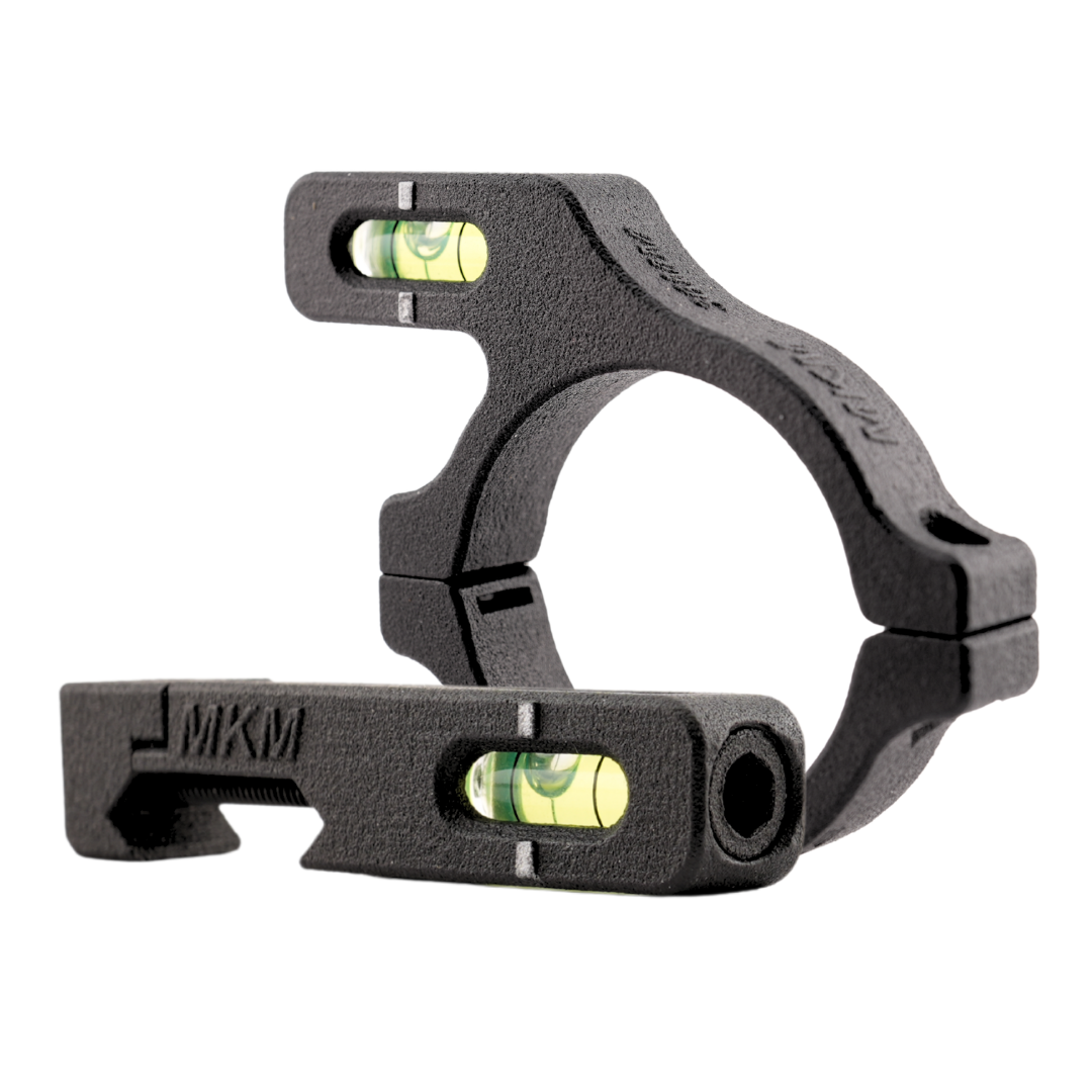 Slim Low-Profile Polymer Scope and Rail Mounted Levels